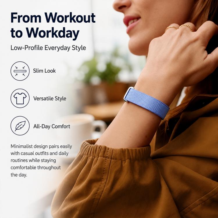 xDfind Woven Nylon Loop Hook and Loop Fastener Watch Band, For Google Fitbit Air