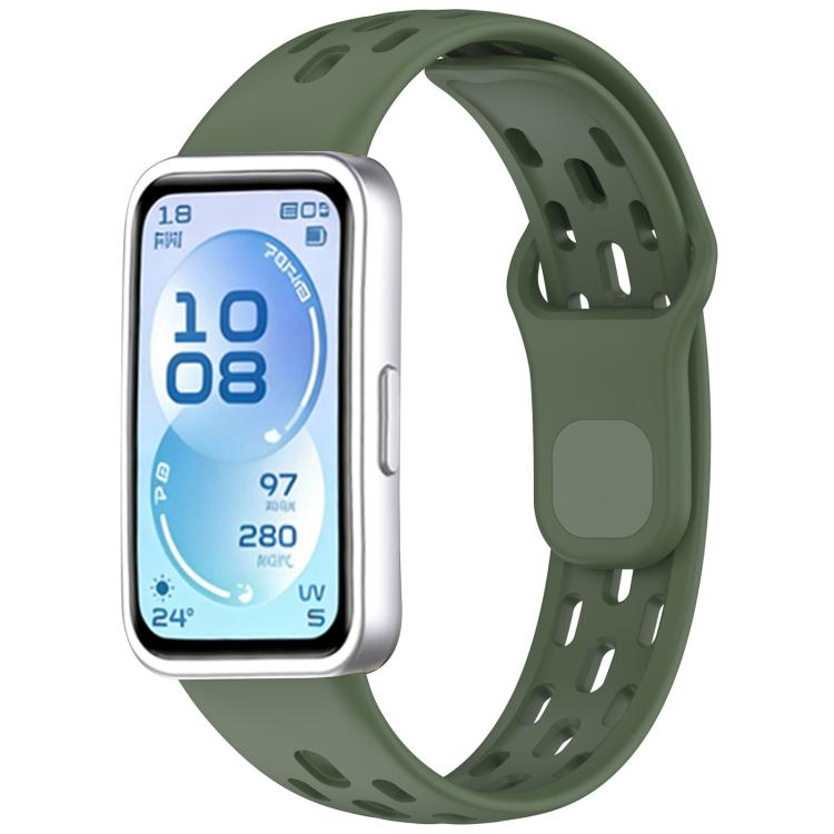 xDfind Honeycomb Breathable Silicone Watch Band, For Huawei Band 11 Pro / 11 Pro NFC / 11