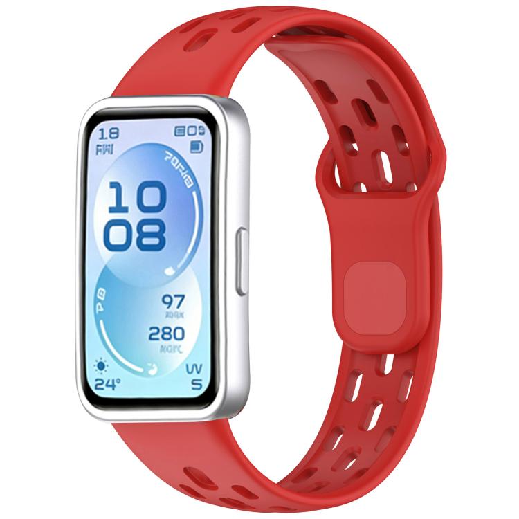 xDfind Honeycomb Breathable Silicone Watch Band, For Huawei Band 11 Pro / 11 Pro NFC / 11