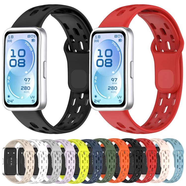 xDfind Honeycomb Breathable Silicone Watch Band, For Huawei Band 11 Pro / 11 Pro NFC / 11