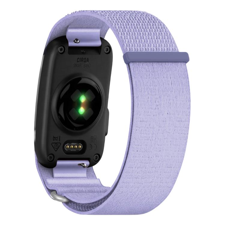 For Garmin CIRQA Smart Band xDfind Woven Nylon Hook and Loop Fastener Watch Band, L-XL Wrist Circumference 145-240mm
