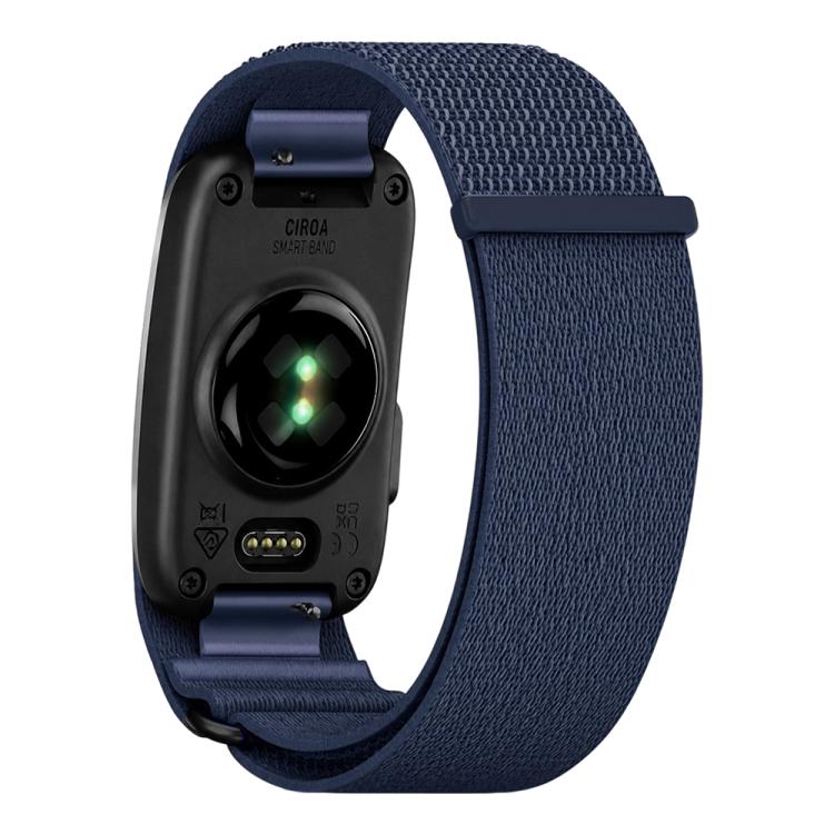 For Garmin CIRQA Smart Band xDfind Woven Nylon Hook and Loop Fastener Watch Band, L-XL Wrist Circumference 145-240mm