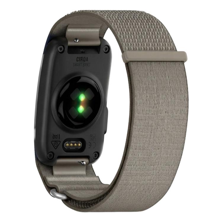 For Garmin CIRQA Smart Band xDfind Woven Nylon Hook and Loop Fastener Watch Band, L-XL Wrist Circumference 145-240mm