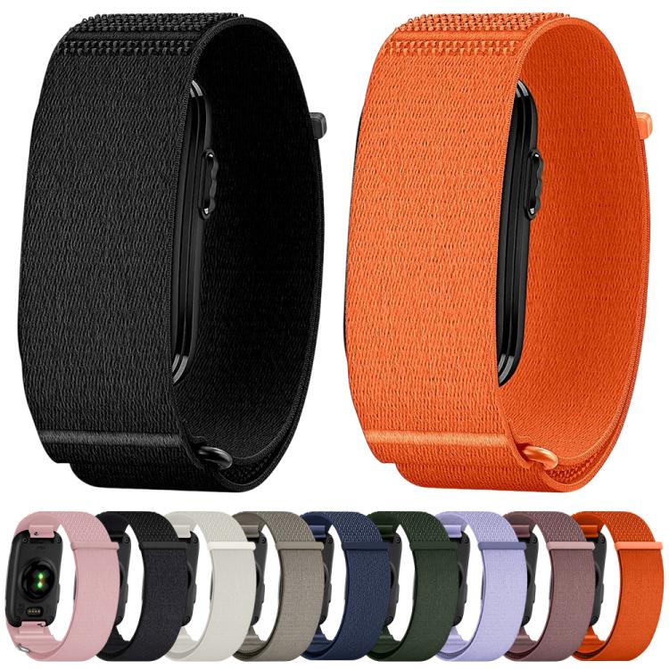 For Garmin CIRQA Smart Band xDfind Woven Nylon Hook and Loop Fastener Watch Band, L-XL Wrist Circumference 145-240mm
