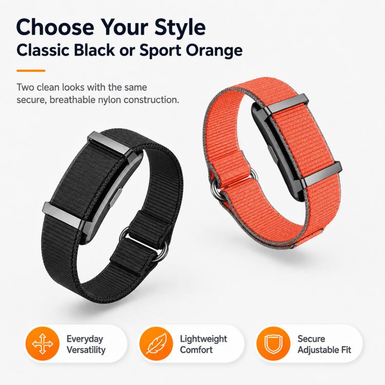 xDfind 20mm Woven Nylon Hook and Loop Fastener Watch Band, For Hume Band