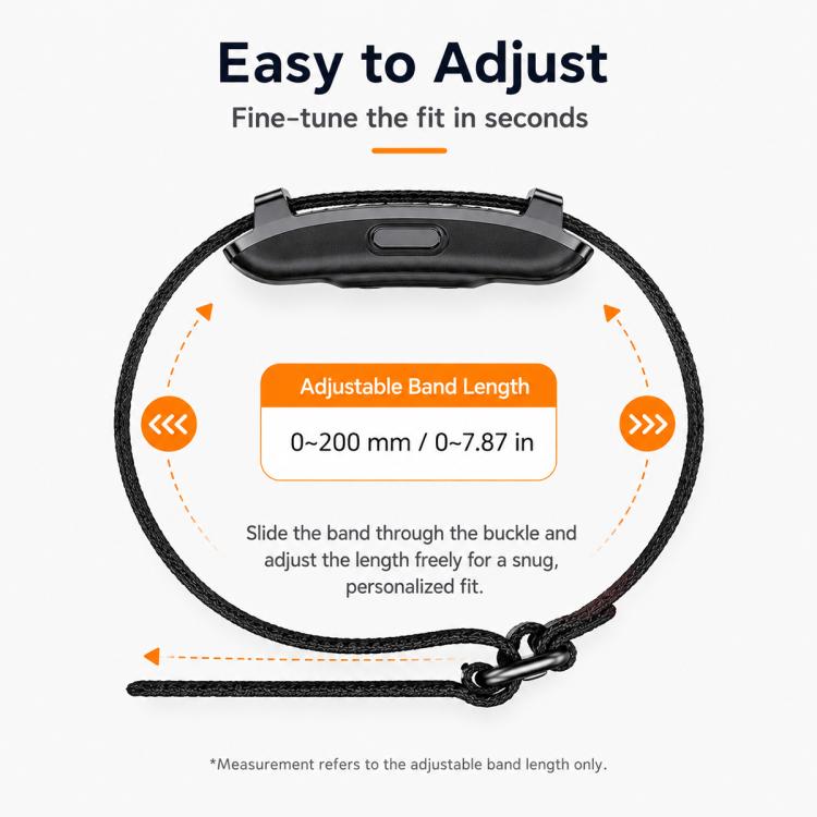 xDfind 20mm Woven Nylon Hook and Loop Fastener Watch Band, For Hume Band