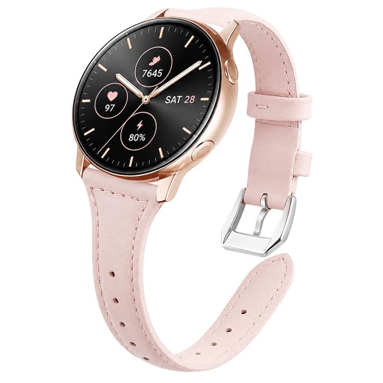 xDfind Universal Straight Lug Ends Slim Waist Vegan Leather Watch Band, 18mm