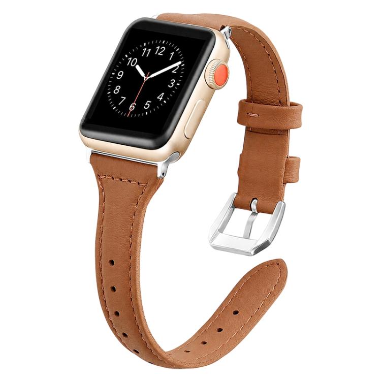 xDfind Slim Waist Vegan Leather Watch Band, For Apple Watch 42mm / 41mm / 40mm / 38mm