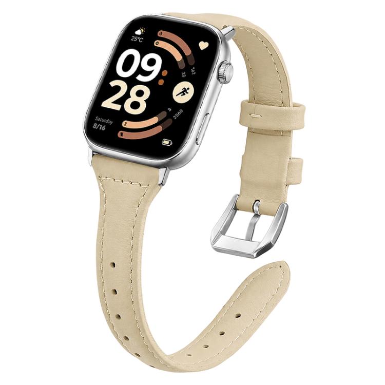 xDfind Slim Waist Vegan Leather Watch Band, For Xiaomi Band 10 Pro / Redmi Watch 6 / 5