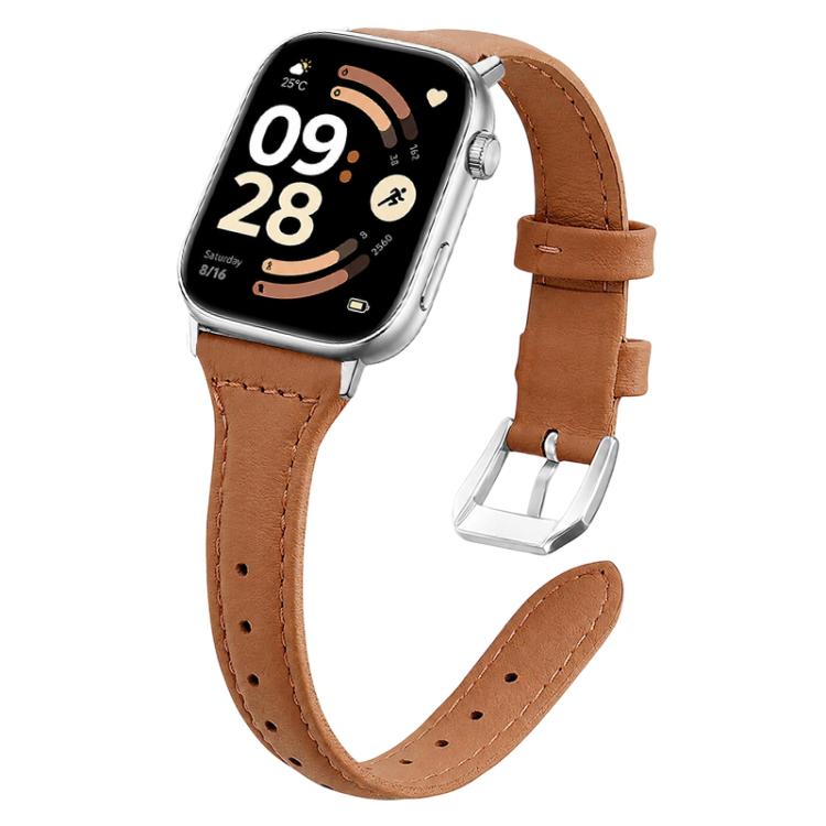 xDfind Slim Waist Vegan Leather Watch Band, For Xiaomi Band 10 Pro / Redmi Watch 6 / 5