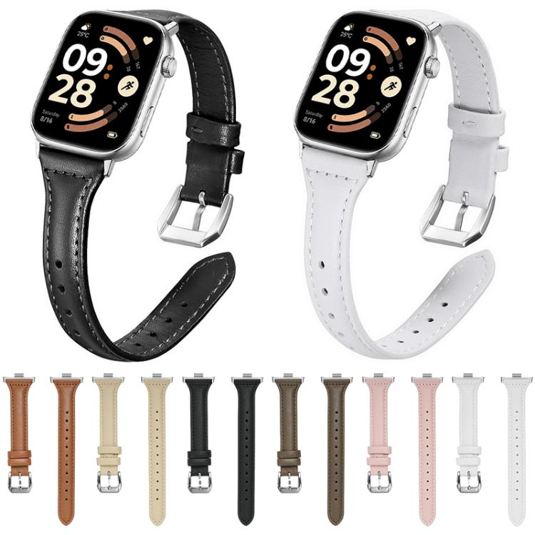 xDfind Slim Waist Vegan Leather Watch Band, For Xiaomi Band 10 Pro / Redmi Watch 6 / 5