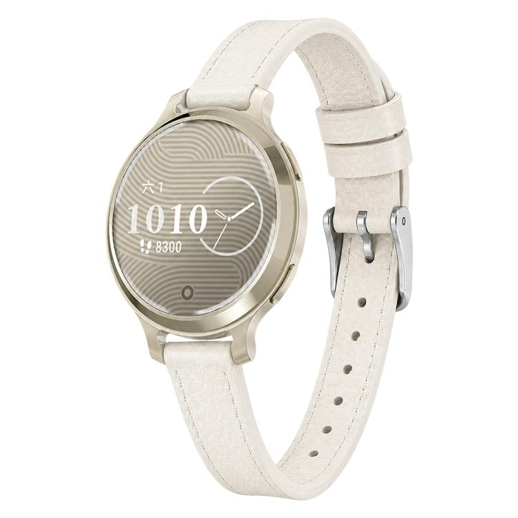 xDfind Universal Straight Lug Ends Litchi Texture Loop Buckle Vegan Leather Watch Band, 14mm