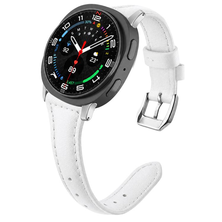 xDfind Slim Waist Vegan Leather Watch Band, For Galaxy Watch9 / 8 / 8 Classic