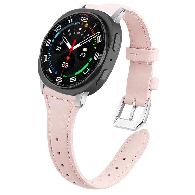 xDfind Slim Waist Vegan Leather Watch Band, For Galaxy Watch9 / 8 / 8 Classic