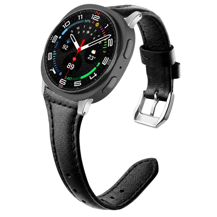 xDfind Slim Waist Vegan Leather Watch Band, For Galaxy Watch9 / 8 / 8 Classic