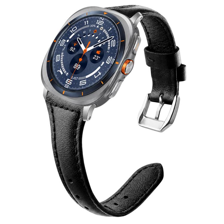 xDfind Slim Waist Vegan Leather Watch Band, For Galaxy Watch Ultra2 2026 / 2025 / 1 2024