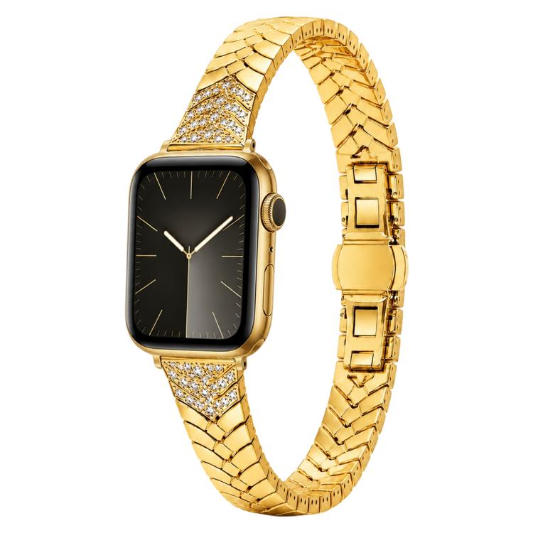 xDfind Double Folding Butterfly Clasp Metal Watch Band, For Apple Watch 46mm / 49mm / 45mm / 44mm, For Apple Watch 42mm / 41mm / 40mm / 38mm