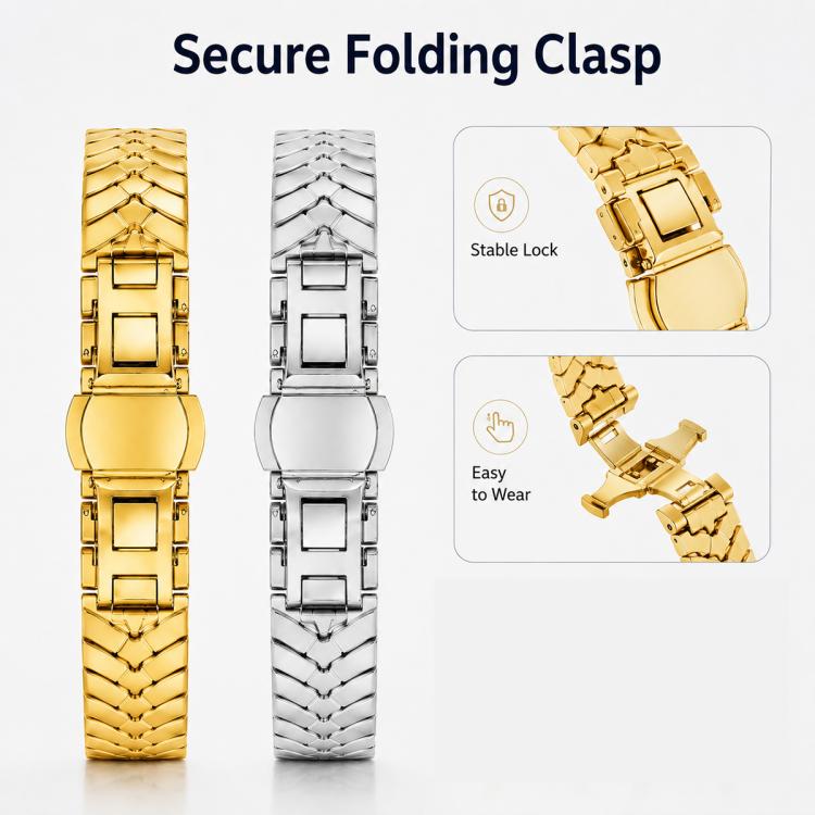 xDfind Double Folding Butterfly Clasp Metal Watch Band, For Apple Watch 46mm / 49mm / 45mm / 44mm, For Apple Watch 42mm / 41mm / 40mm / 38mm