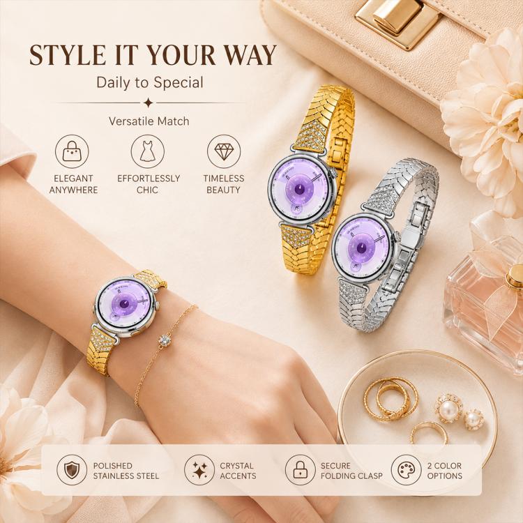 xDfind Double Folding Butterfly Clasp Metal Watch Band, For Huawei Watch GT 7 / 6 / 5 / 4 41mm