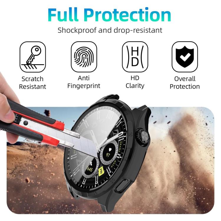xDfind Tempered Film Integrated PC Watch Protective Case with Scale, For Honor Watch 6 Plus / Watch 6