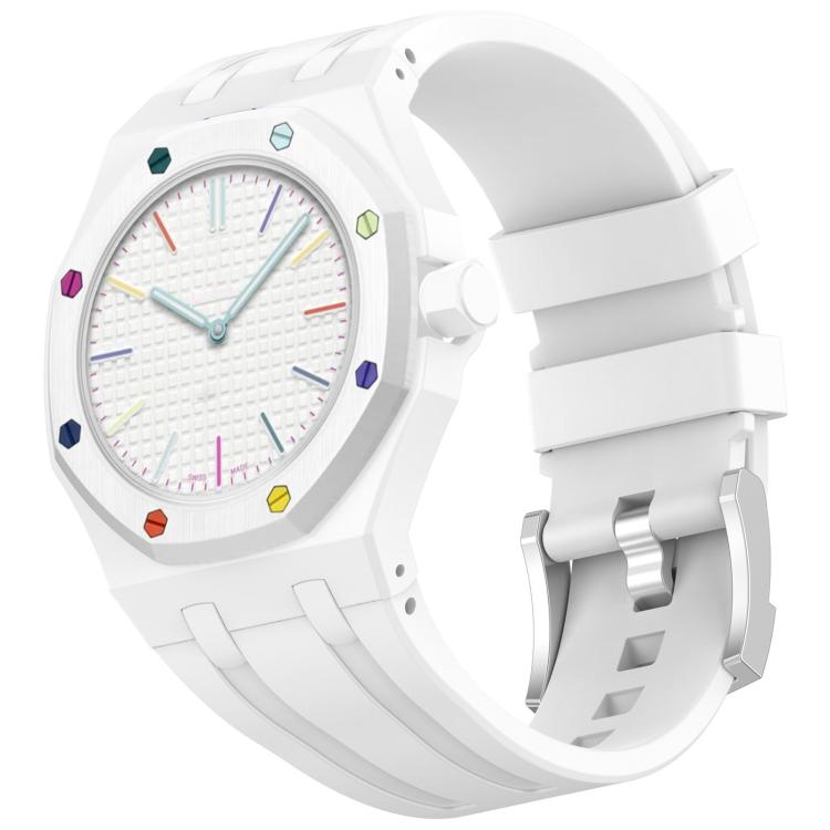 xDfind 3 Oclock Crown Integrated Silicone Pocket Watch Band, 3 Oclock Crown