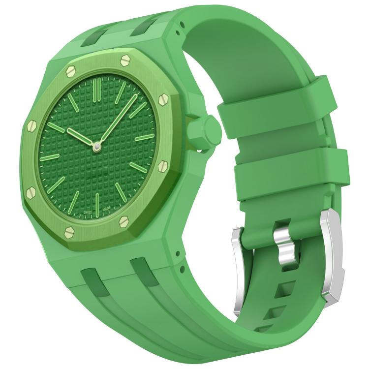 xDfind 3 Oclock Crown Integrated Silicone Pocket Watch Band, 3 Oclock Crown