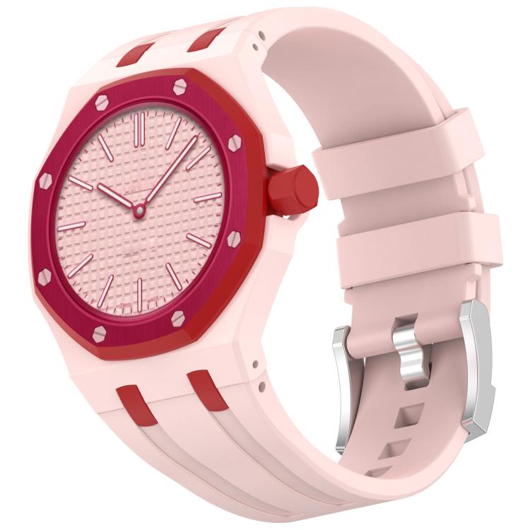 xDfind 3 Oclock Crown Integrated Silicone Pocket Watch Band, 3 Oclock Crown