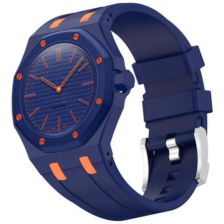 xDfind 3 Oclock Crown Integrated Silicone Pocket Watch Band, 3 Oclock Crown