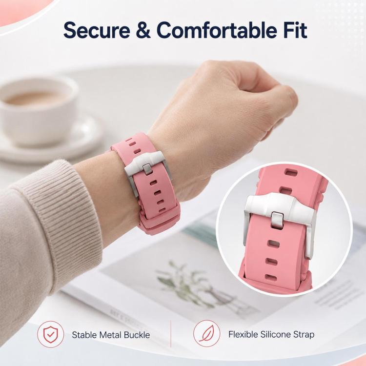 xDfind 3 Oclock Crown Integrated Silicone Pocket Watch Band, 3 Oclock Crown