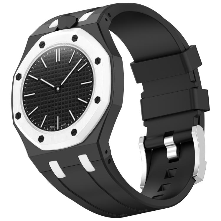 xDfind 12 Oclock Crown Integrated Silicone Pocket Watch Band, 12 Oclock Crown