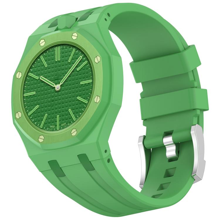 xDfind 12 Oclock Crown Integrated Silicone Pocket Watch Band, 12 Oclock Crown
