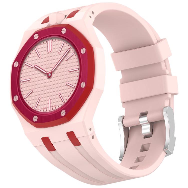 xDfind 12 Oclock Crown Integrated Silicone Pocket Watch Band, 12 Oclock Crown