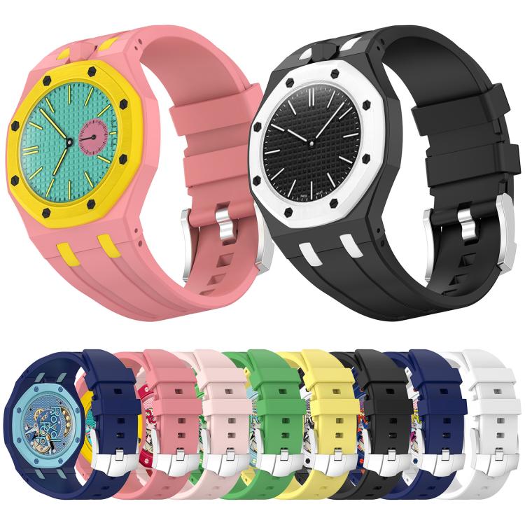xDfind 12 Oclock Crown Integrated Silicone Pocket Watch Band, 12 Oclock Crown