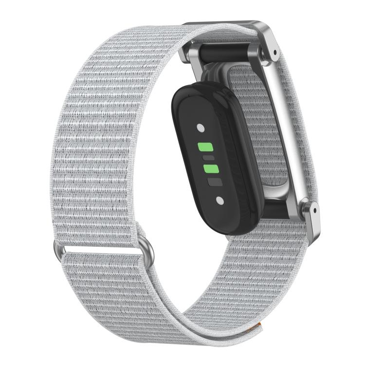 xDfind Metal Case Integrated Feather Yarn Breathable Nylon Watch Band, For Google Fitbit Air