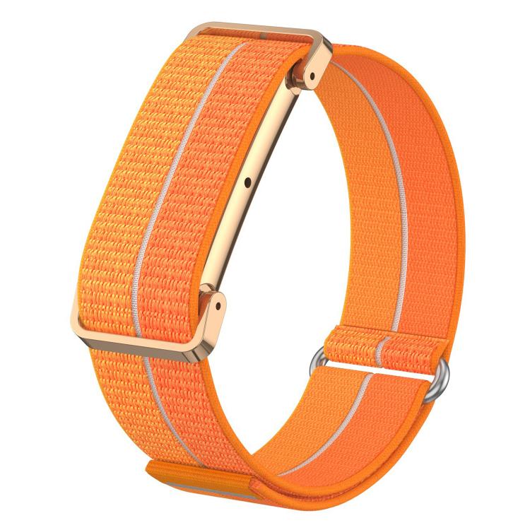 xDfind Metal Case Integrated Feather Yarn Breathable Nylon Watch Band, For Google Fitbit Air