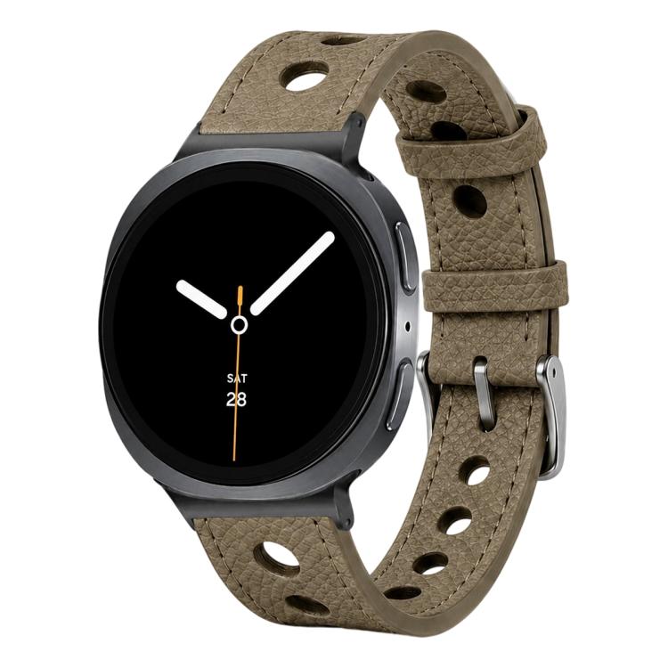 xDfind Hole Palm Texture Vegan Leather Watch Band, For Galaxy Watch9 / 8 / 8 Classic