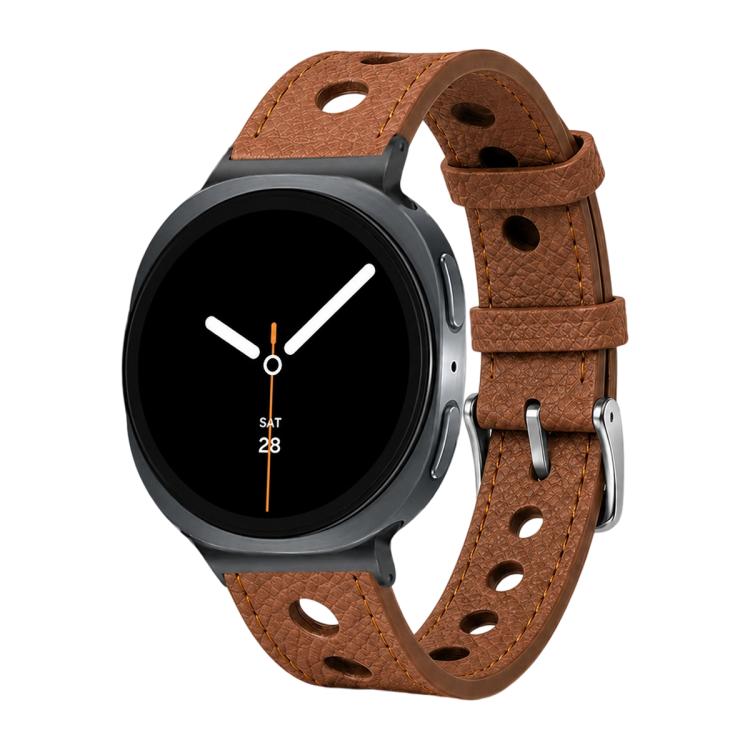 xDfind Hole Palm Texture Vegan Leather Watch Band, For Galaxy Watch9 / 8 / 8 Classic