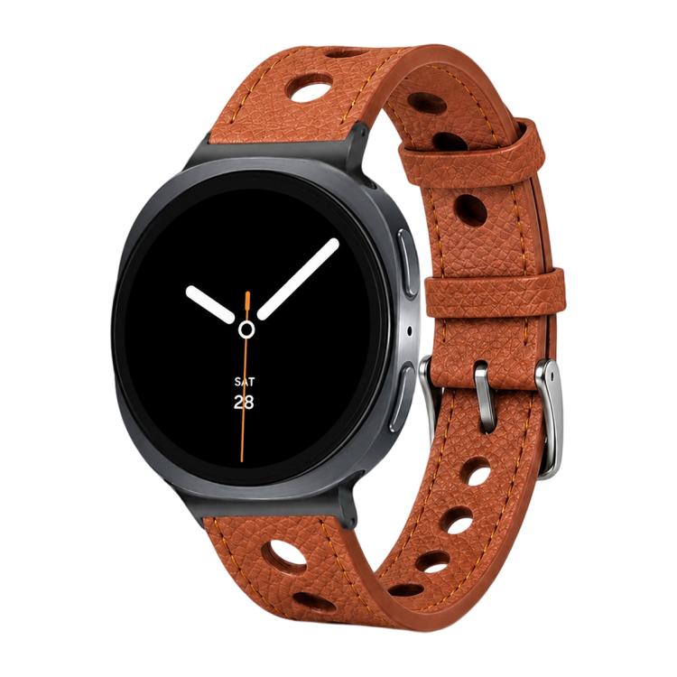 xDfind Hole Palm Texture Vegan Leather Watch Band, For Galaxy Watch9 / 8 / 8 Classic
