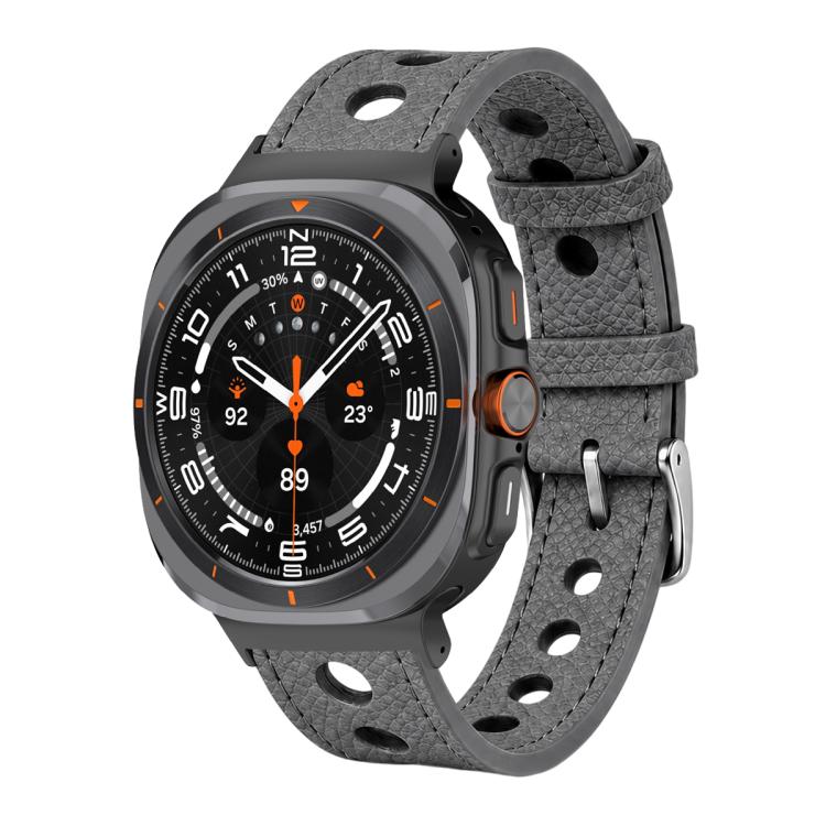 xDfind Hole Palm Texture Vegan Leather Watch Band, For Galaxy Watch Ultra2 2026 / 2025 / 1 2024