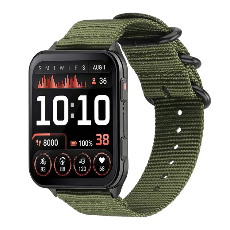 xDfind Ring Buckle Nylon Canvas Watch Band, For Garmin Venu X1
