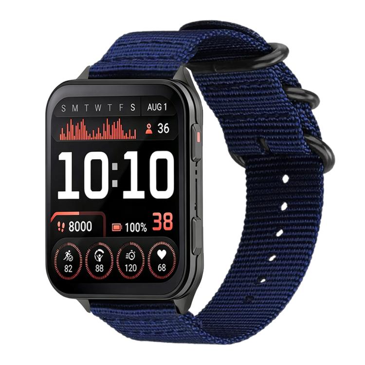 xDfind Ring Buckle Nylon Canvas Watch Band, For Garmin Venu X1