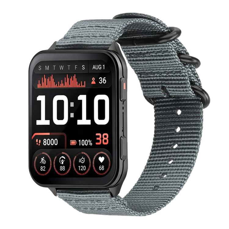 xDfind Ring Buckle Nylon Canvas Watch Band, For Garmin Venu X1