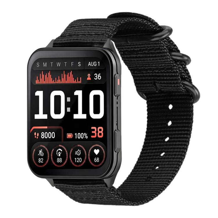 xDfind Ring Buckle Nylon Canvas Watch Band, For Garmin Venu X1