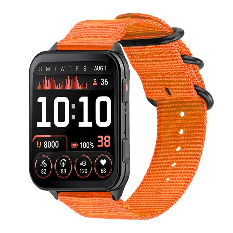 xDfind Ring Buckle Nylon Canvas Watch Band, For Garmin Venu X1