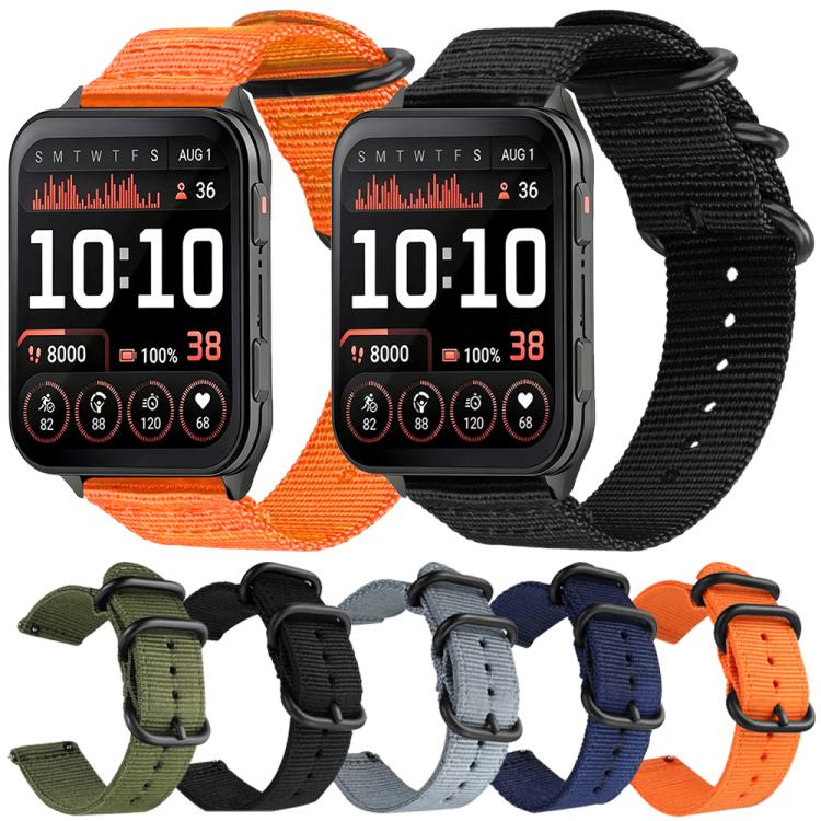 xDfind Ring Buckle Nylon Canvas Watch Band, For Garmin Venu X1