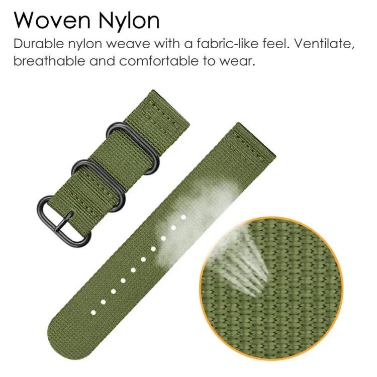xDfind Ring Buckle Nylon Canvas Watch Band, For Garmin Venu X1