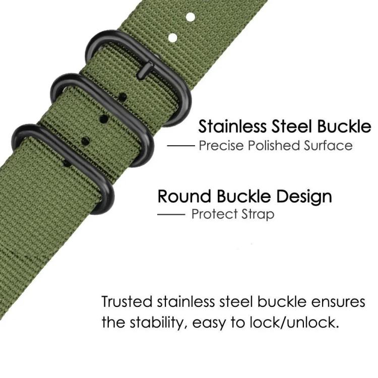 xDfind Ring Buckle Nylon Canvas Watch Band, For Garmin Venu X1
