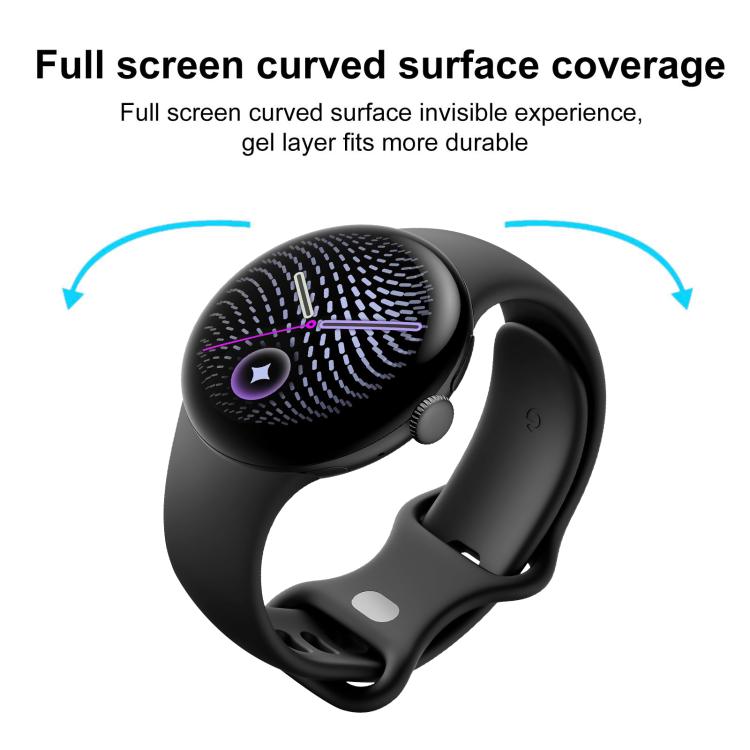 5 PCS/Pack xDfind Curved 3D Composite Material Soft Film Screen Protector, For Google Pixel Watch 5 41mm, For Google Pixel Watch 5 45mm
