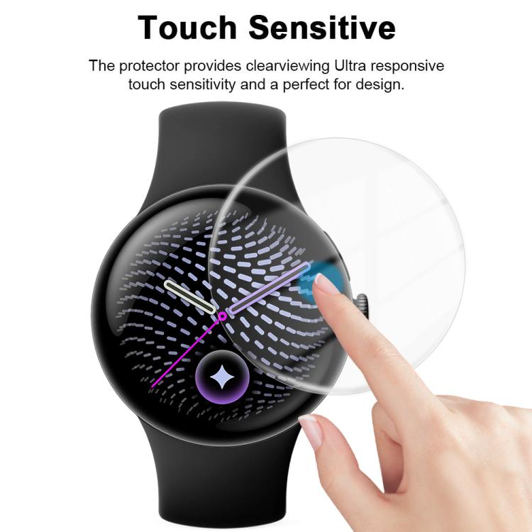 5 PCS/Pack xDfind Soft Hydrogel Film Full Cover Front Protector, For Google Pixel Watch 5 41mm, For Google Pixel Watch 5 45mm