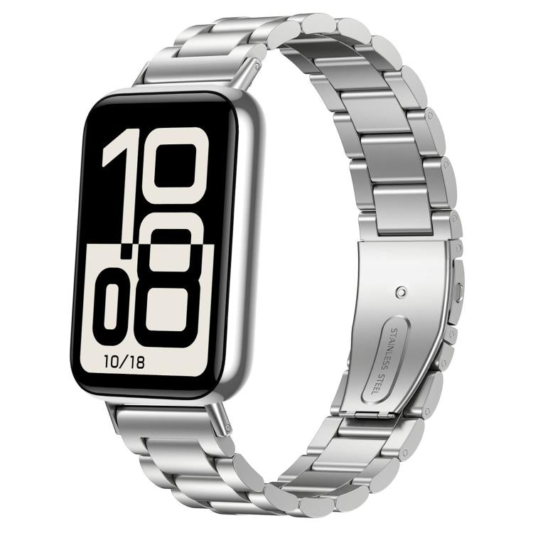 xDfind Three Beads Stainless Steel Watch Band, For Honor Band 11 / Band 11 Pro